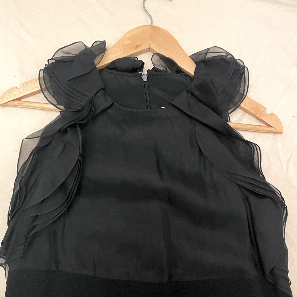 Chloe ruffled chiffon cocktail minidress